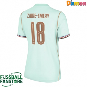 Frankreich Warren Zaire-Emery #18 Replik Auswärtstrikot Damen WM 2026 Kurzarm